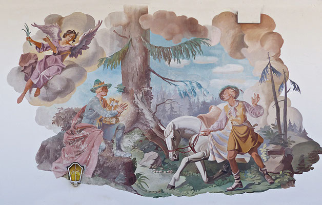 Lüftlmalerei in Ettal