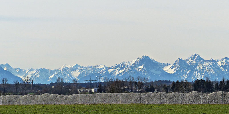 Blick auf die Alpen