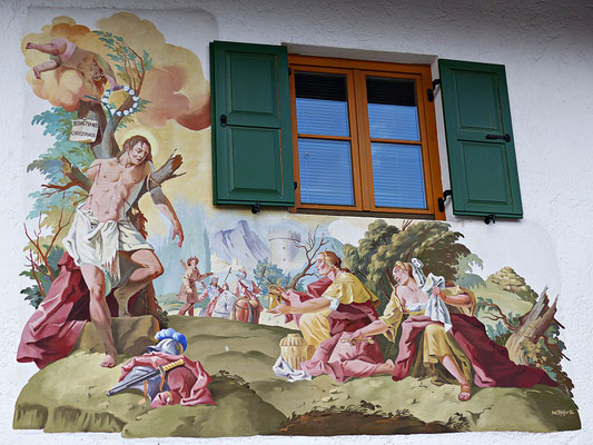 Lüftlmalereien von der Familie Pfeffer