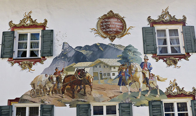 Lüftlmalereien von der Familie Pfeffer