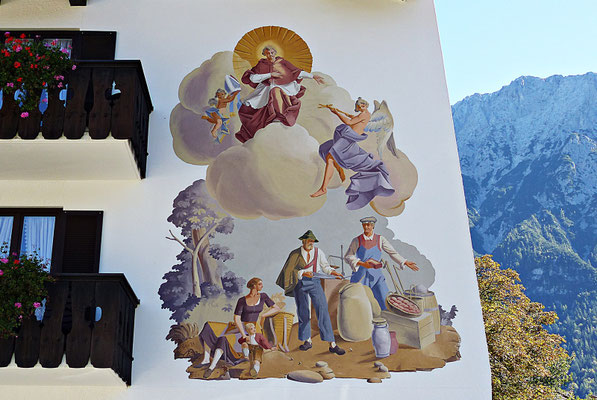 Lüftlmalereien von der Familie Pfeffer