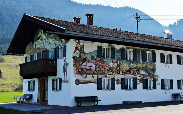 Lüftlmalerei in Jachenau