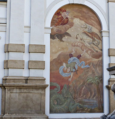 Wandmalerei in Salzburg