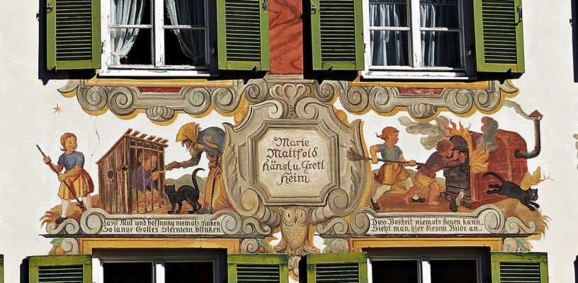 Lüftlmalerei in Oberammergau