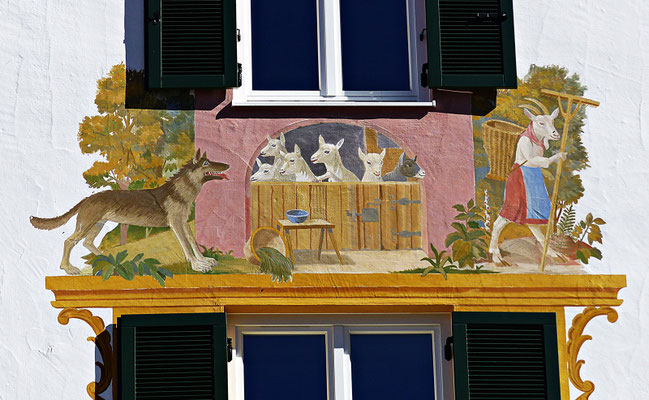 Lüftlmalerei in Oberammergau