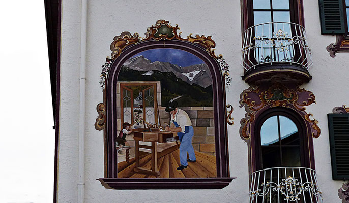 Lüftlmalerei aus Partenkirchen