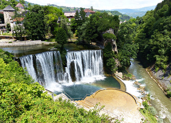 Der Wasserfall in Jaice