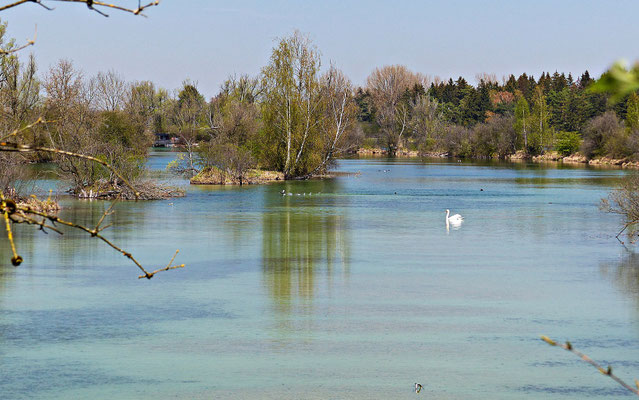 Der hintere Teil des Sees