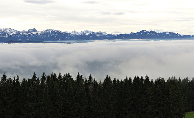 Inversionswetterlage beim Auerberg