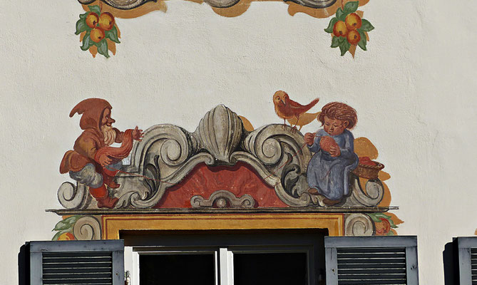 Lüftlmalerei in Oberammergau