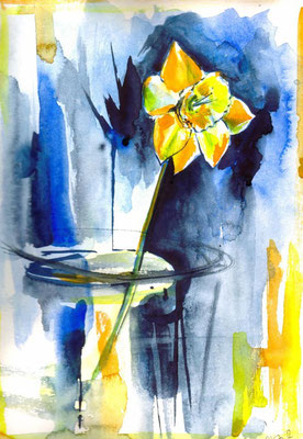Just a Flower, 24 x 32 cm, wc on paper, 2010