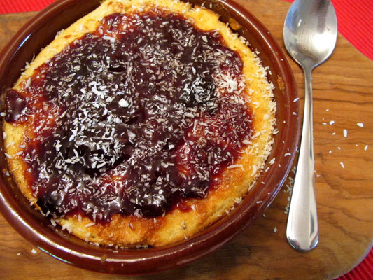 glutenfreies Küchlein aus Maniokgrieß