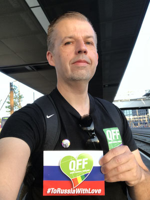 06:05 Uhr, Bern Wankdorf: Waiting for the train, a little tired but happy