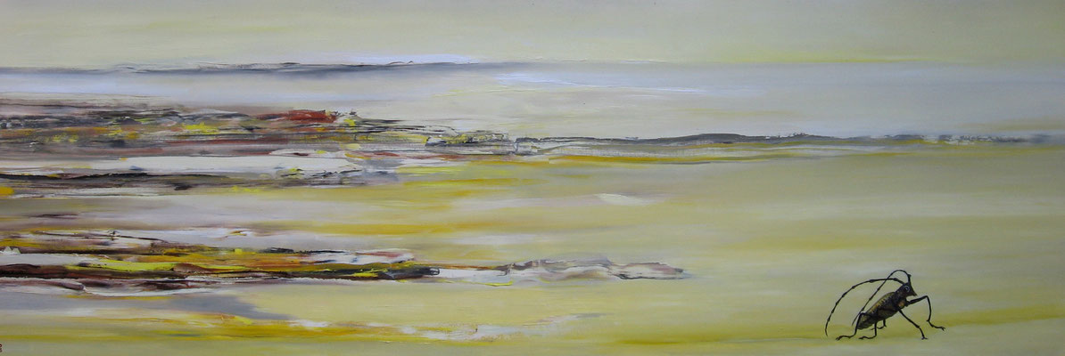 ~  Eichenbock-Landschaft  -----  50 x 150 cm 