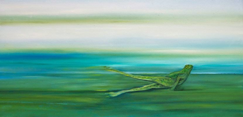  ~ Frog ~ Frosch ----- 40 x 60 cm oil/canvas