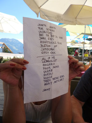 Almkonzert Huggenberg in Saalfelden am Steinernen Meer, Playlist Hot Club de Vienne, Harri Stojka beim Jazzfestival