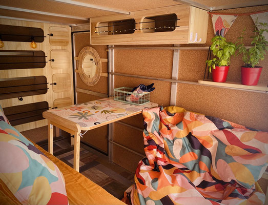 Amenagement Van avec paulownia