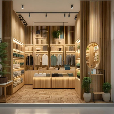 Agencement d'une boutique de vêtements