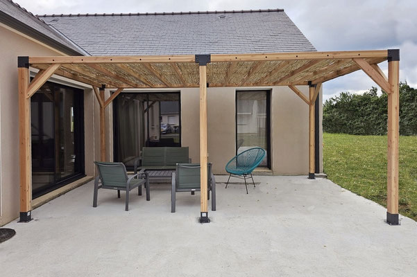 Pergola 4x6 connecteurs 3D