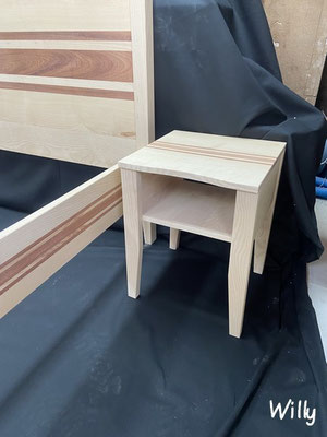 détail chevet lit de Willy