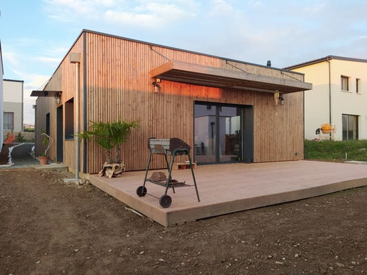Terrasse posée sur plots