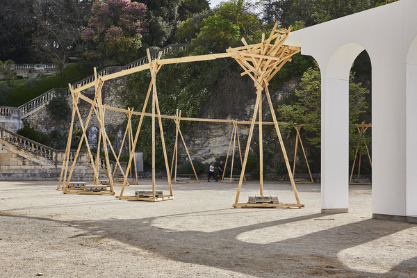 Feda Wardak et Tadashi Kawamata © Jean-Christophe Lett