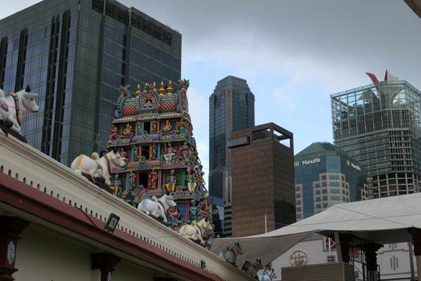 Hindustischer Tempel in Chinatown vor dem CBD