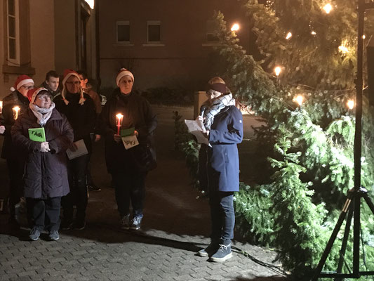 Stellv. OV Anja Feine begrüßt die Gäste