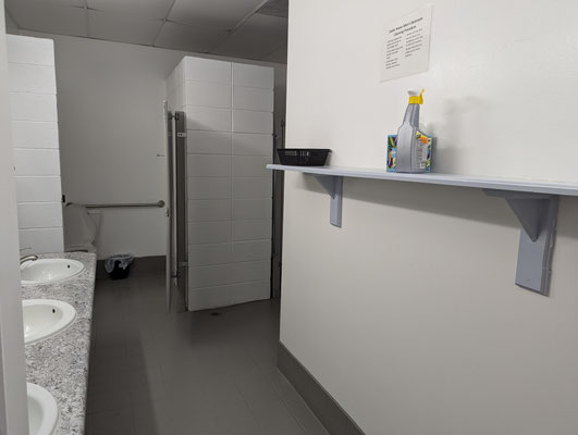 Hall restroom