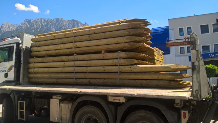 Holzlieferung in ganz Österreich