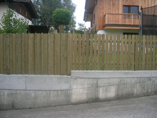 Sichtschutz mit Lattenzaun