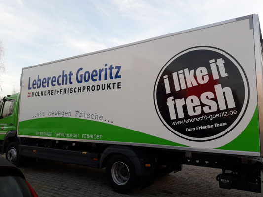 LKW-Beschriftung, Beschriftung nach vorgegebener Gestaltung