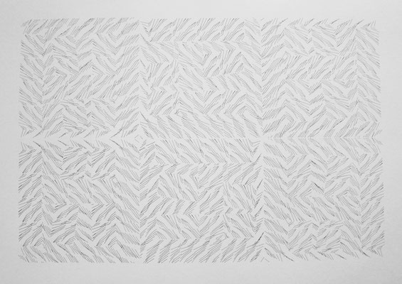 Nr. 196, 2019, Tusche auf Papier, 50 x 70 cm