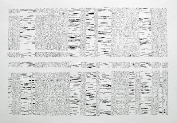 Nr. 199, 2019, Tusche auf Papier, 50 x 70 cm