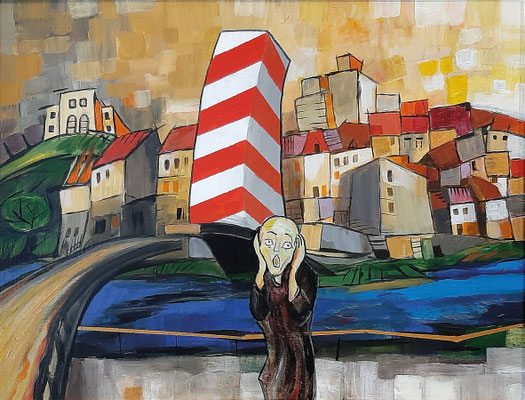 Verpasste Chancen ...; Acryl auf Leinwand; 80x60; 2021; 2000,-