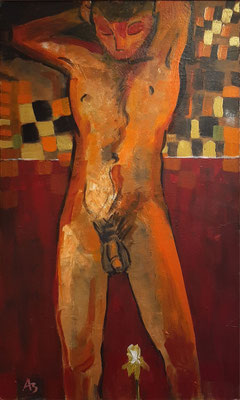 Schoenerdts Narziss, Mischtechnik auf Leinwand; 70x100, 2001, 1500,-€