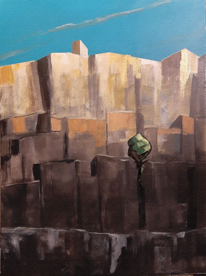 Steinbruch, Kentucky, Acryl auf Leinwand, 60x80, 2020, 1000,-