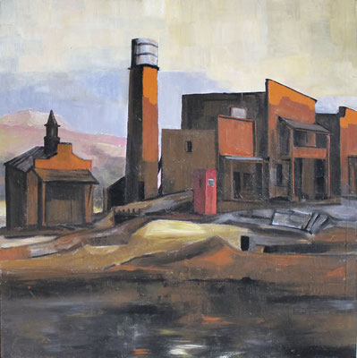 Ghost City, Arizona; 100x100; Acryl auf Leinwand; 1000,- €