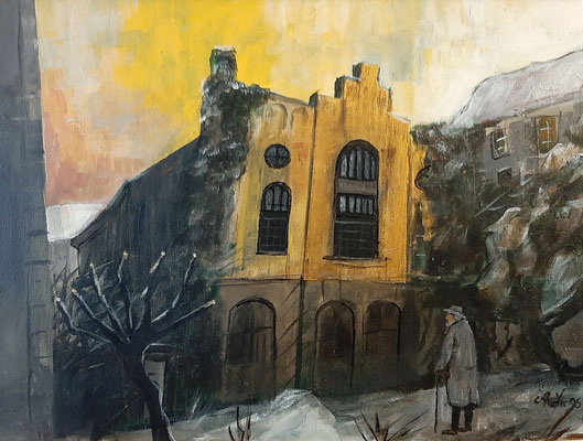Alte Synagoge zu Görlitz; Acryl auf Leinwand; 70x50; 1998; 1000,-