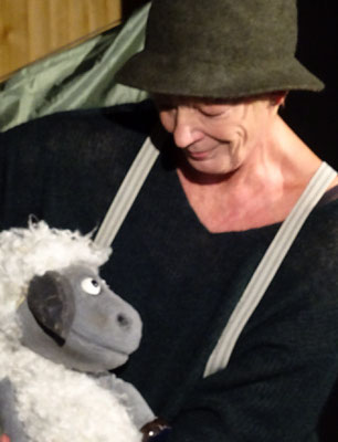 "Schäfer" und Schaf Luise Foto: B.Albersmann