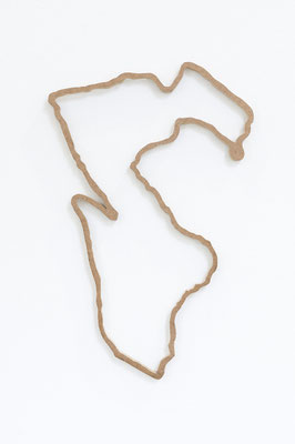 Beate Gärtner | Weg | 2014 | MDF | 40x30x1,8cm | Foto@Matthias Weber