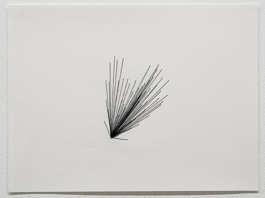 Beate Gärtner | Duisburg |  2012 |  Papier_ Faden | 24x32cm | Foto@Bracht Fotografie