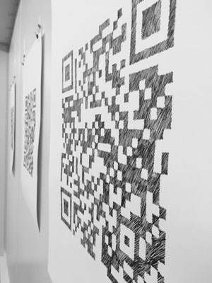 beategärtner|2019|Ausstellungsansicht|Tinte auf Büttenpapier|ca. 62x50 cm 