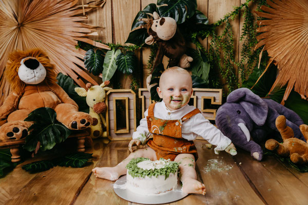 Cakesmash, Kuchenshooting,  erster Geburtstag, Gummersbach, Oberbergischer Kreis, die schönsten Kinderfotos, NRW, Löwe