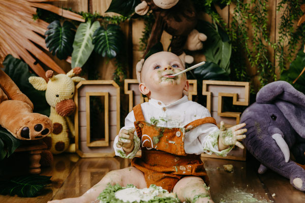 Cakesmash, Kuchenshooting,  erster Geburtstag, Gummersbach, Oberbergischer Kreis, die schönsten Kinderfotos, NRW, Löwe