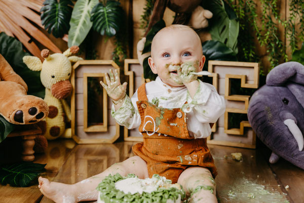 Cakesmash, Kuchenshooting,  erster Geburtstag, Gummersbach, Oberbergischer Kreis, die schönsten Kinderfotos, NRW, Löwe