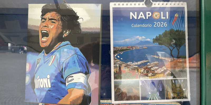 Maradonna ist immer noch allgegenwärtig in Neapel
