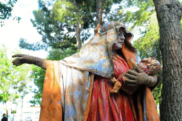 Estatuas vivientes, eventos, espectáculo
