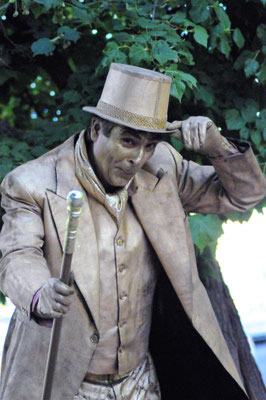 Estatuas vivientes, eventos, espectáculo