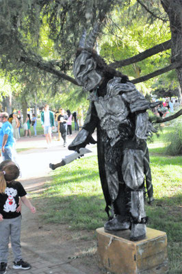 Estatuas vivientes, eventos, espectáculo